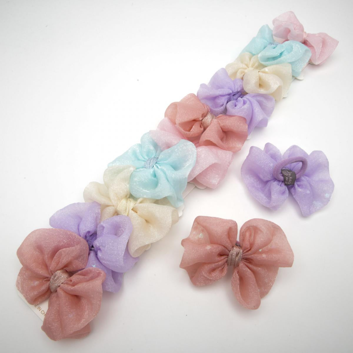 6-4154 Kids' Bow Hair Tie, 9 x 7 cm (Price per 1 pc)