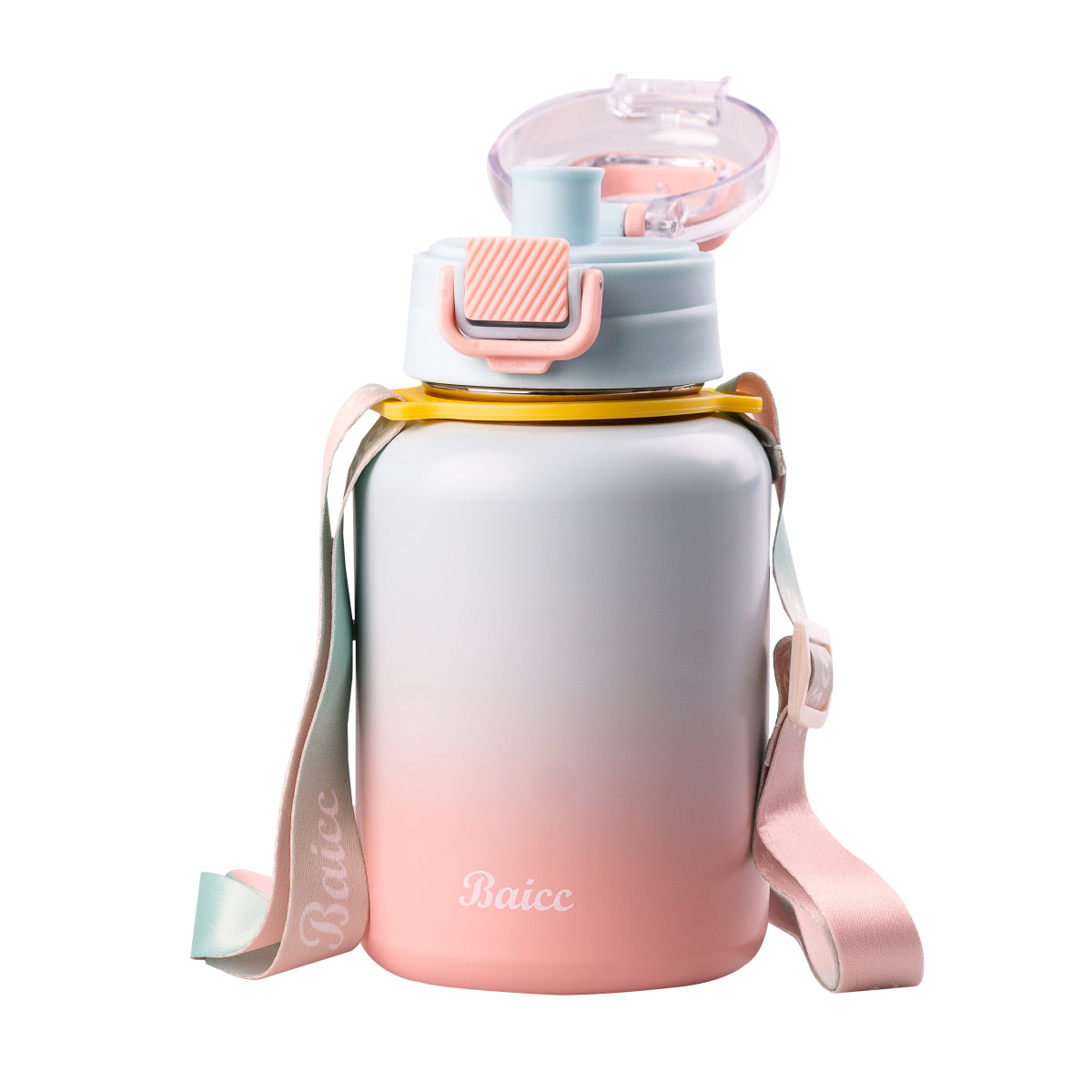 Baicc 8857 Lilac Gradient Thermos with Straw, 600 mL - Image 2