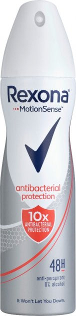 Rexona Antibacterial Women's Deodorant Spray, 150 mL