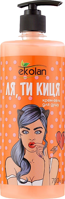 Ekolan Wow, You Cutie Shower Cream Gel with Pump, 700 g