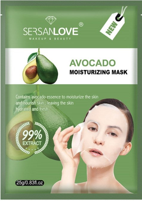 Sersanlove Avocado Facial Sheet Mask, 25 g