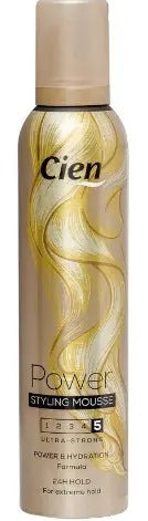 Cien Power Hold 5 Hair Mousse, 250 mL
