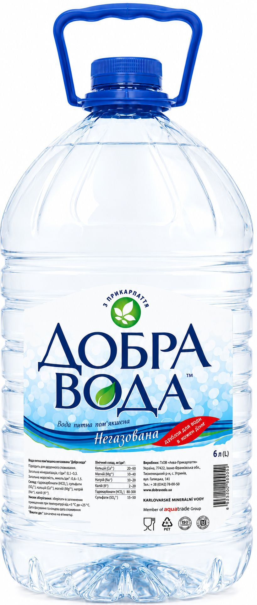 Dobra Voda Still Mineral Water, 6 L