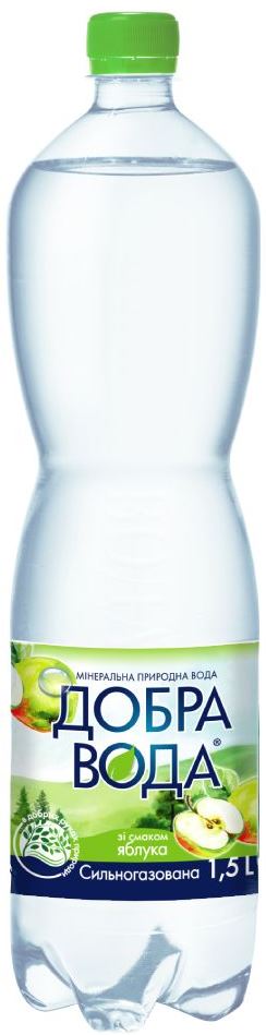 Dobra Voda Apple Sparkling Mineral Water, 1.5 L