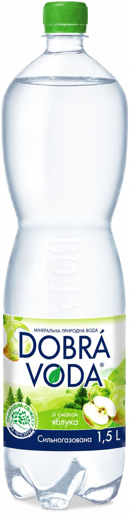 Dobra Voda Apple Sparkling Mineral Water, 1.5 L - Image 2