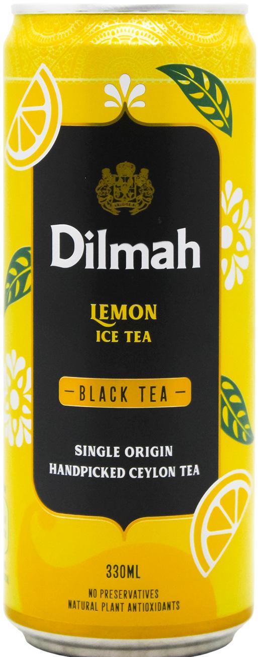 Dilmah Lemon Black Iced Tea, 330 mL