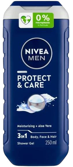Nivea Men Protect & Care 3-in-1 Shower Gel, 250 mL