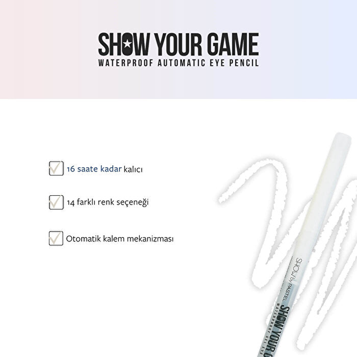 Show by Pastel Show Your Game Waterproof Gel Eye Pencil Shade 405 - Image 3