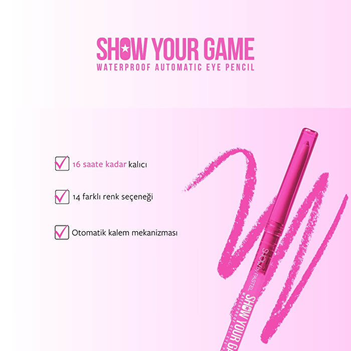 Show by Pastel Show Your Game Waterproof Gel Eye Pencil Shade 408 - Image 3