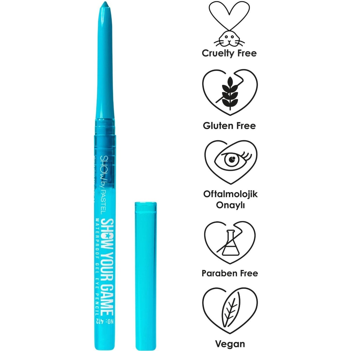 Show by Pastel Show Your Game Waterproof Gel Eye Pencil Shade 412 - Image 3