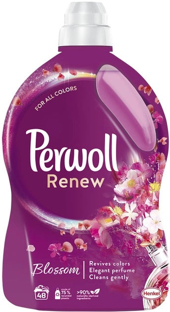 Perwoll Renew Blossom Laundry Detergent Gel, 48 Loads, 2.88 L
