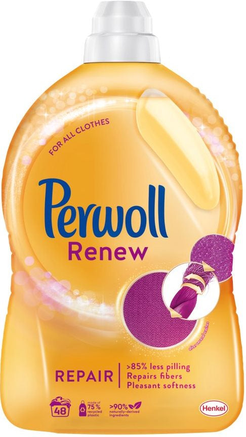 Perwoll Renew Repair Laundry Detergent Gel, 48 Loads, 2.88 L