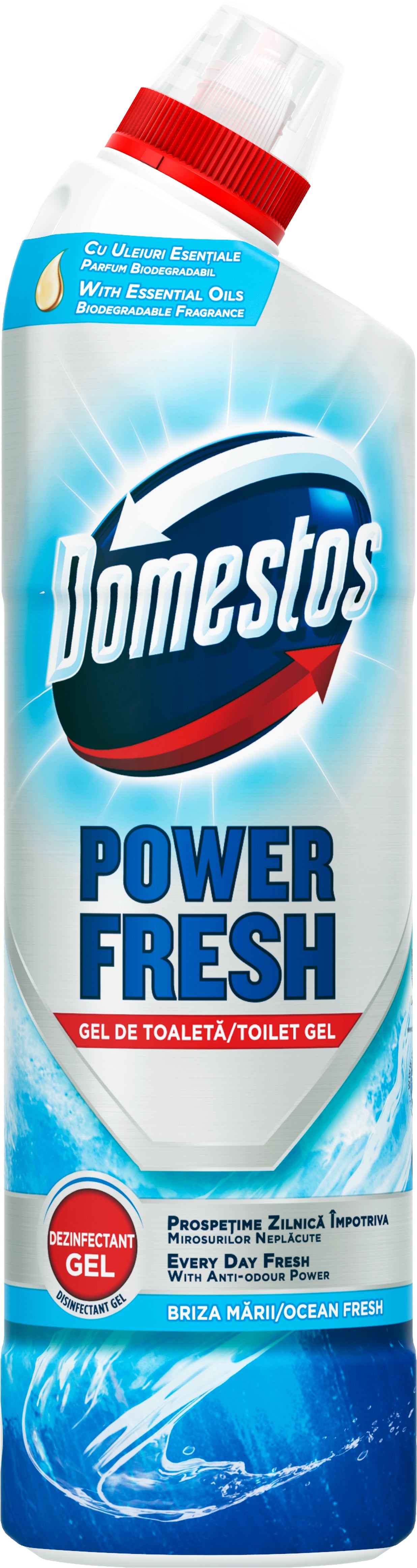 Domestos Aroma Power Ocean Freshness Toilet Gel, 700 mL