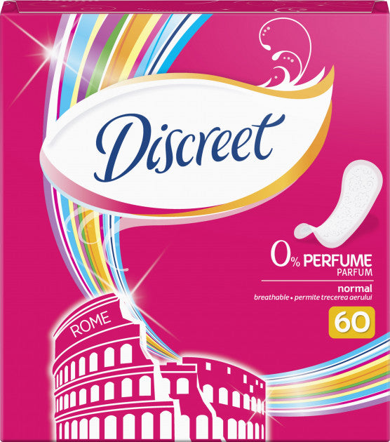 Discreet Normal Panty Liners, 60 pcs