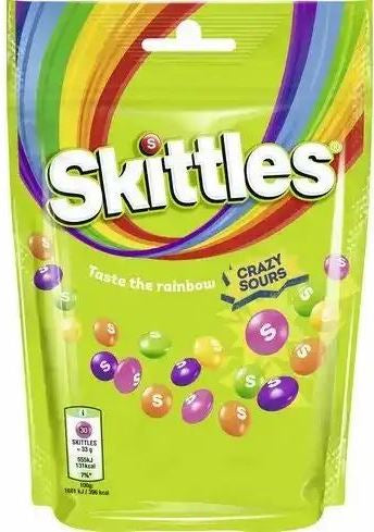 Skittles Crazy Sours Candy-Coated Chews, 136 g