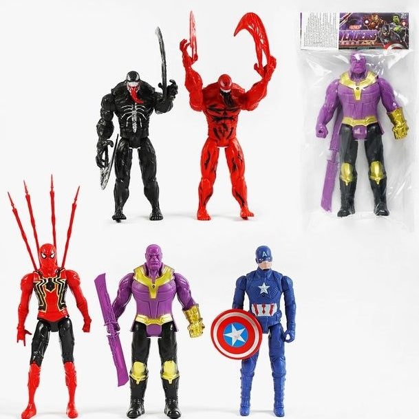 98733/3-1/3-2/3-4/3-5 Hero Figures