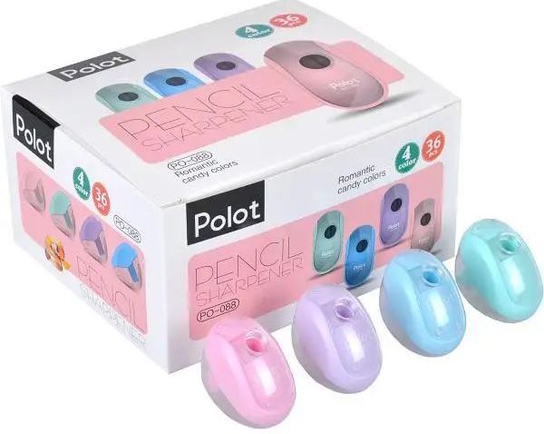 Polot PO-088 Plastic Pencil Sharpener with Container