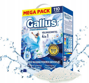 Gallus Professional 4-in-1 Universal Laundry Detergent Powder, 110 Loads, 6.05 kg - Image 2
