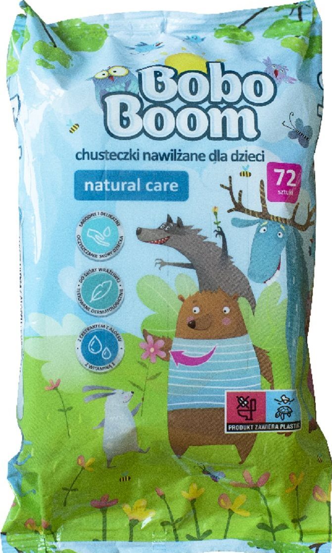 Bobo Boom Baby Wet Wipes, 72 pcs