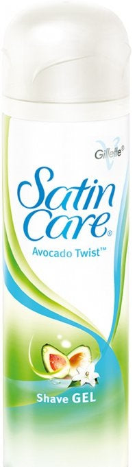 Gillette Satin Care Avocado Twist Women's Shaving Gel, 200 mL