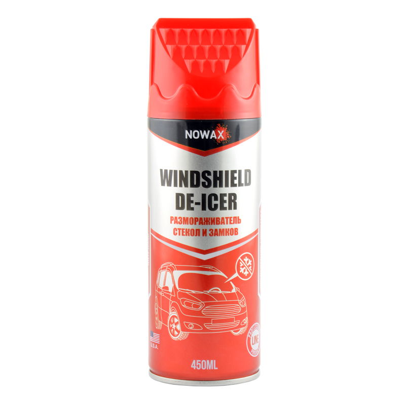 Nowax NX45019 Windshield & Lock De-Icer, 450 mL