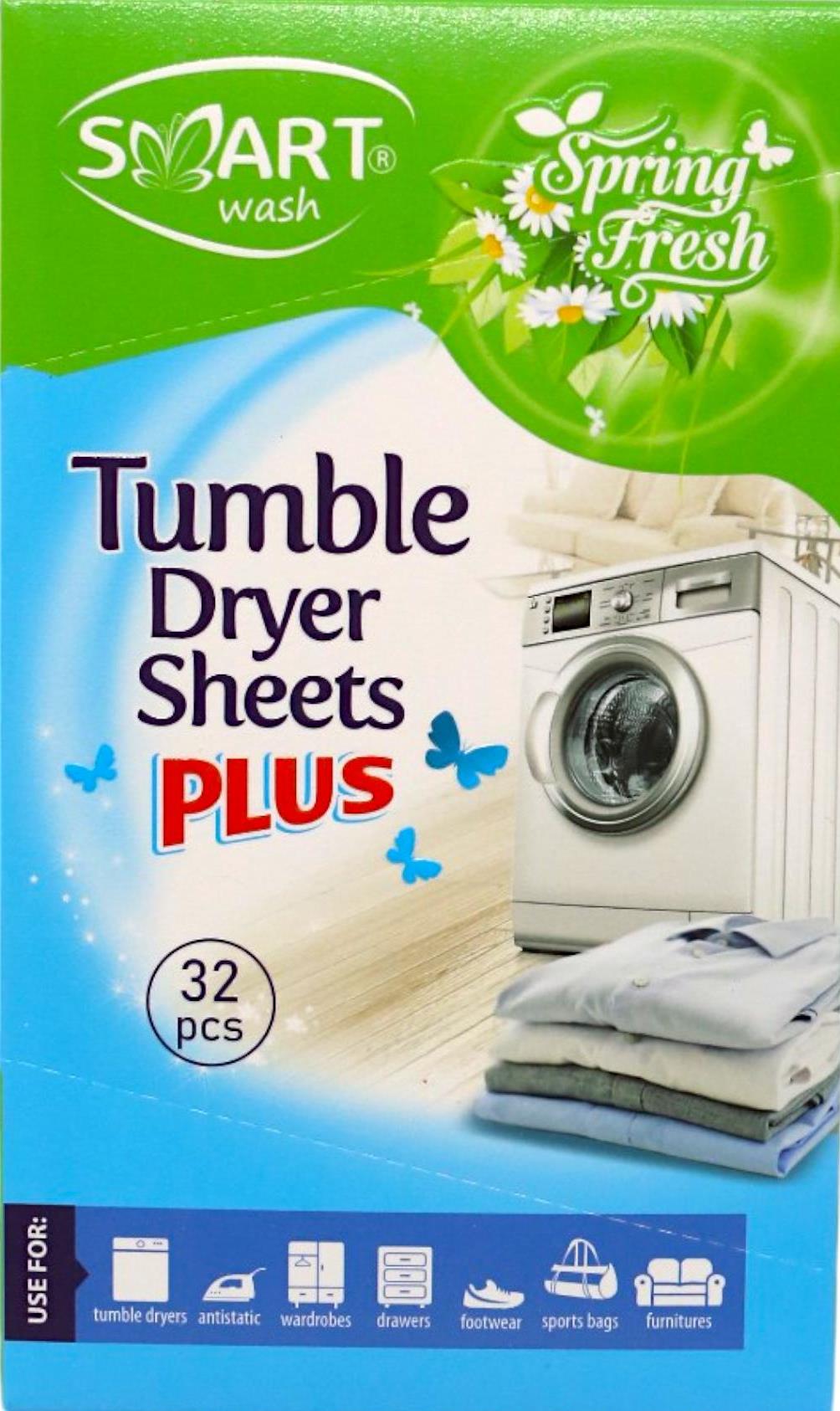 Smart Spring Fresh Wardrobe & Dryer Sheets, 32 pcs