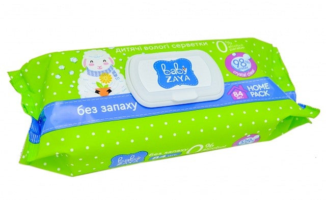 Baby Zaya Fragrance-Free Baby Wet Wipes, 84 pcs