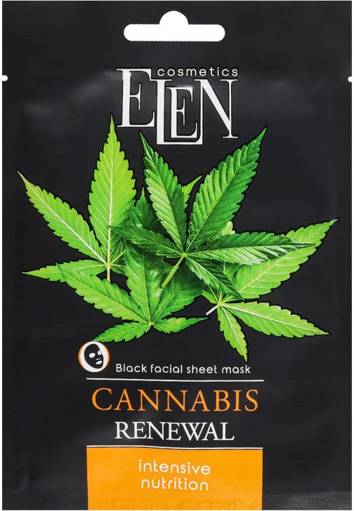 Elen Cannabis Intensive Nourishing Face Sheet Mask, 25 g