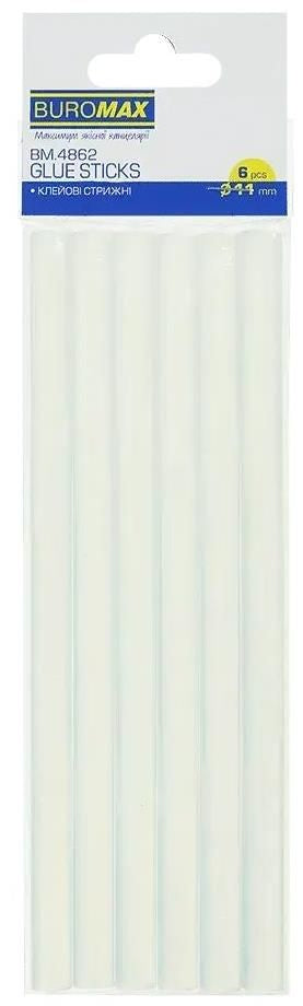 Buromax BM4862 Glue Gun Stick Set, 6 pcs, 11 mm