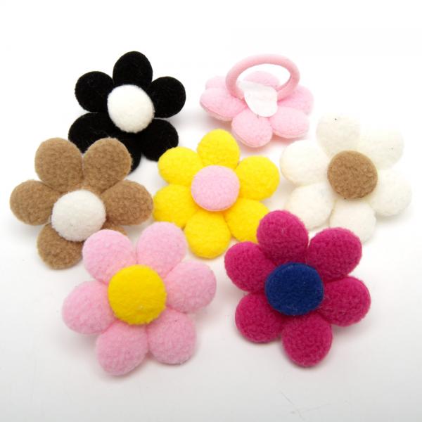 Kids' Flower Hair Tie 6-4686 (Price per 1 pc)