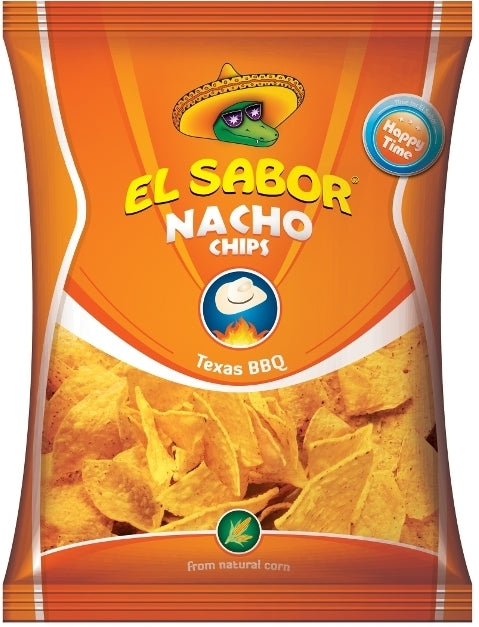El Sabor Texas BBQ Nacho Chips, 100 g