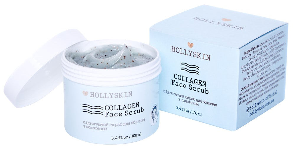 Hollyskin Collagen Lifting Face Scrub, 100 mL
