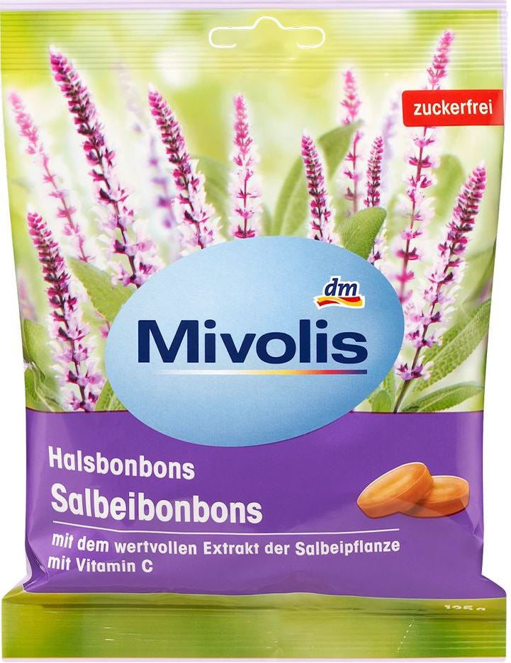 Mivolis Sugar-Free Sage-Flavored Lozenges, 125 g - Image 3