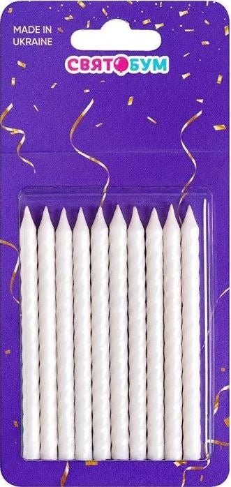 Small Spiral Birthday Candles, 10 pcs