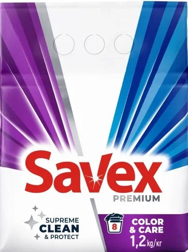 Savex Automat Premium Color & Care Laundry Detergent Powder, 1.2 kg