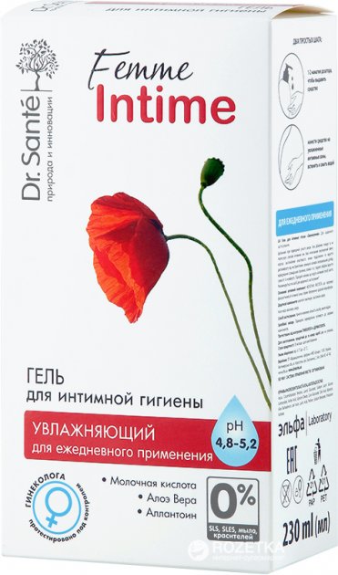Dr.Sante Moisturizing Intimate Wash Gel, 230 mL