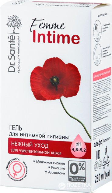 Dr.Sante Gentle Care Intimate Wash Gel, 230 mL
