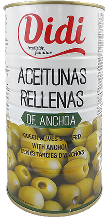 Didi Anchovy-Stuffed Olives, 1.45 L