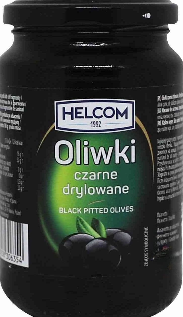 Helcom Pitted Black Olives in Jar, 330 g