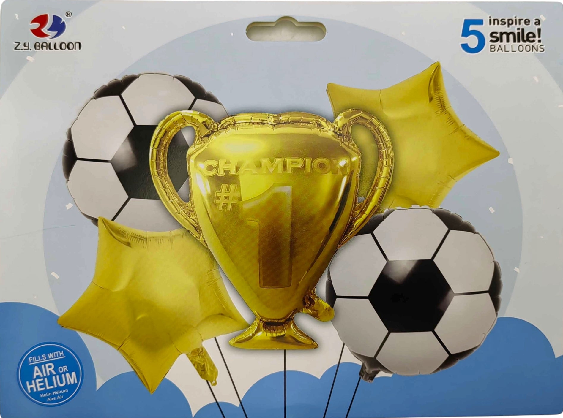 Soccer Balloon Set, 5 pcs