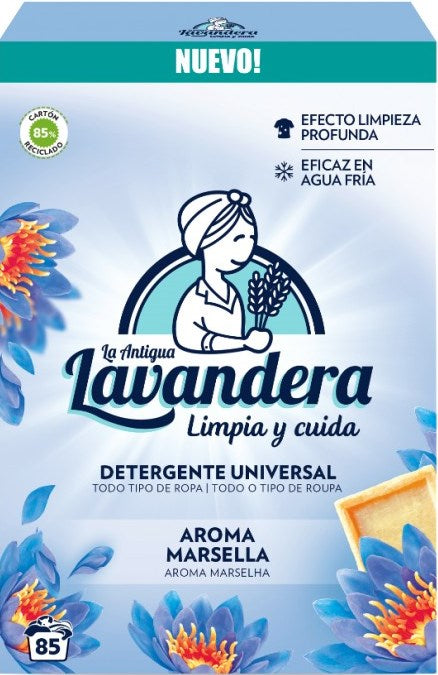 La Antigua Lavandera Universal Marseille Scent Laundry Detergent Powder, 85 Loads, 4.675 kg