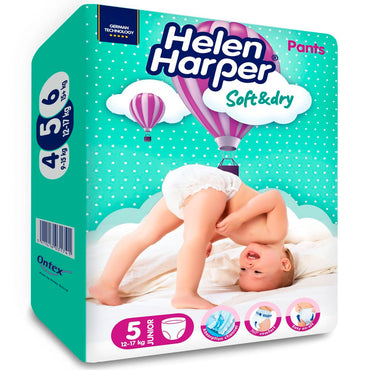 Helen Harper Soft & Dry Size 5 Baby Pull-Up Diaper Pants, 12-17 kg, 20 pcs - Image 2