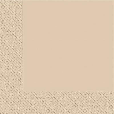 Margo Cappuccino 3-Ply Table Napkins, 33 x 33 cm, 20 pcs