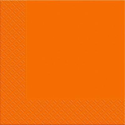 Margo Orange 3-Ply Table Napkins, 33 x 33 cm, 20 pcs