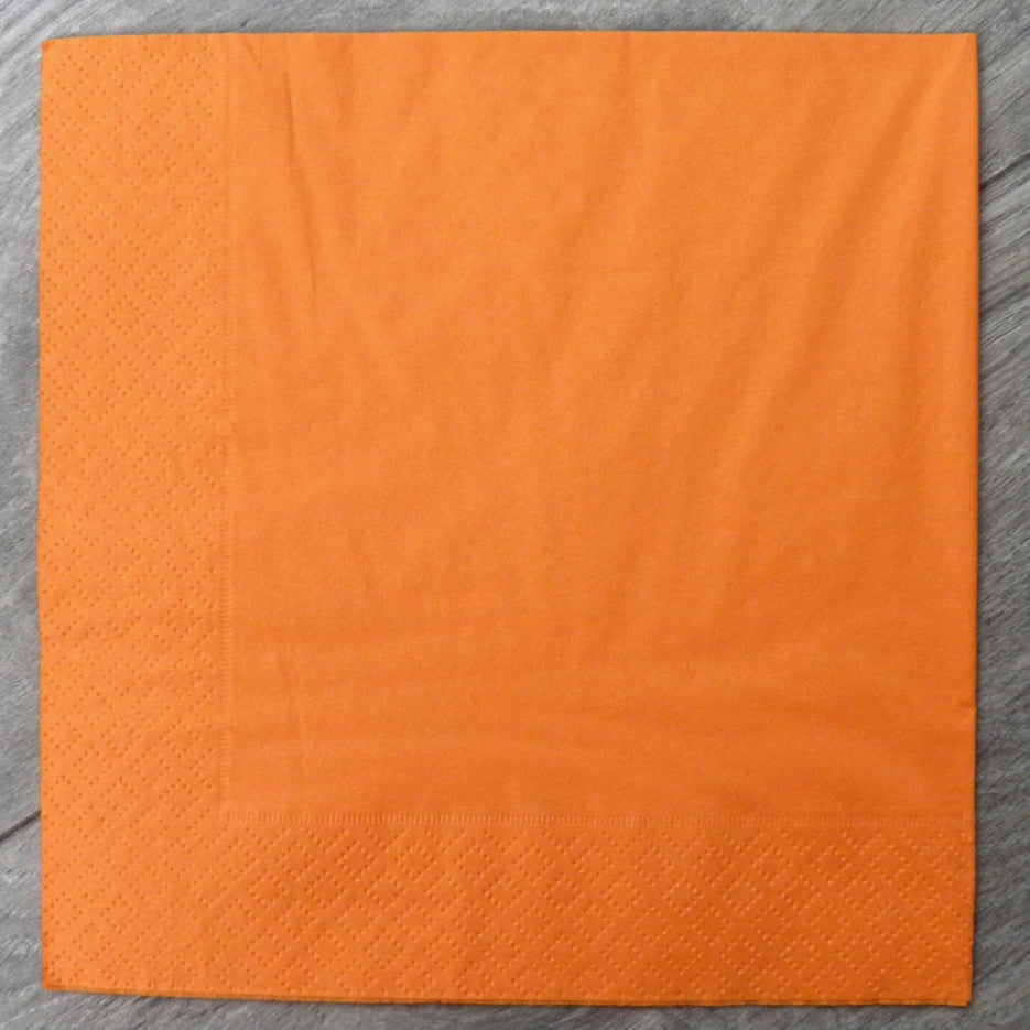 Margo Orange 3-Ply Table Napkins, 33 x 33 cm, 20 pcs - Image 3