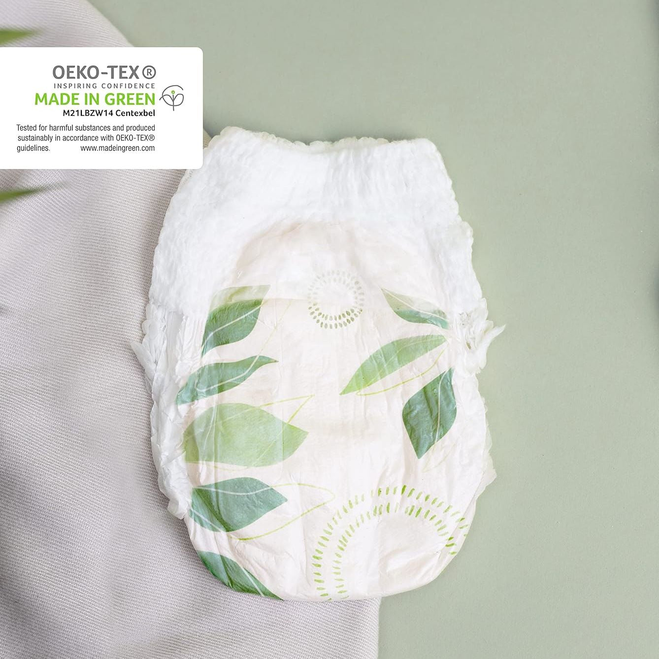 Lillydoo Green 7 Eco Baby Pull-Up Diaper Pants, 17+ kg, 17 pcs - Image 3
