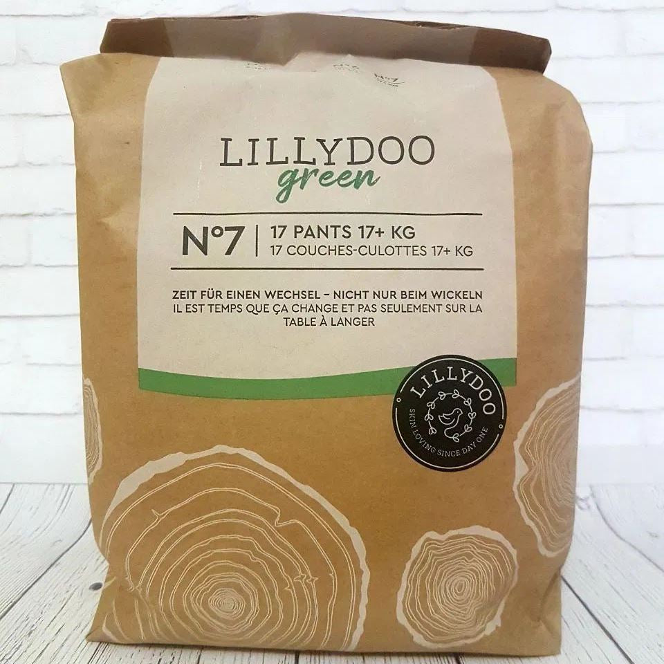 Lillydoo Green 7 Eco Baby Pull-Up Diaper Pants, 17+ kg, 17 pcs - Image 4