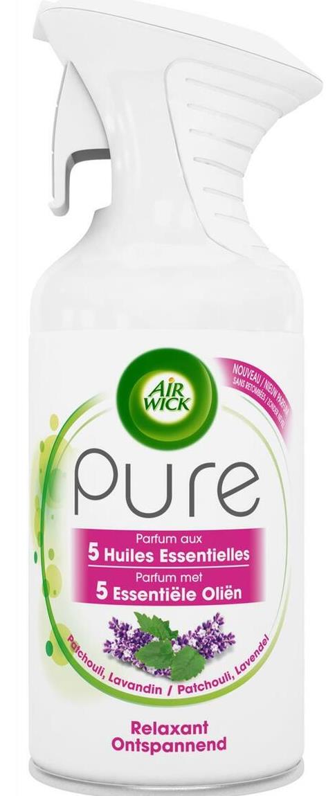 Air Wick Pure Patchouli & Lavender Air Freshener Spray, 250 mL