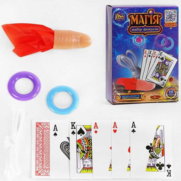 Fun Game Club 76959 Magic Tricks Set with 28 Tricks & QR Code Video Master Class