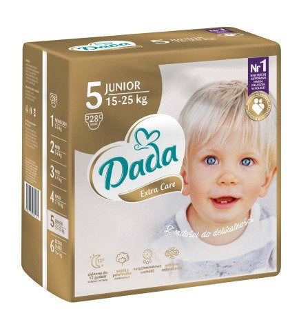 Dada Extra Care GOLD (5) Junior Baby Diapers, 28 pcs, 15-25 kg